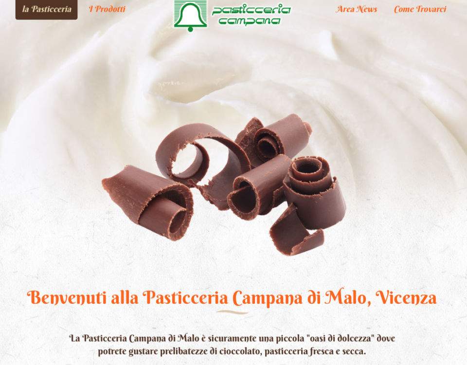 pasticceria campana nuovo sito internet